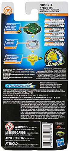 Beyblade Burst Turbo Slingshock Single Top Poison-X Hyrus H4